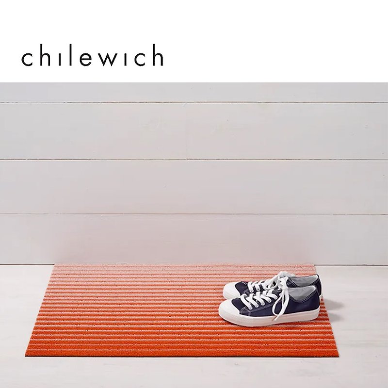 Chilewich/ Domino Shag系列渐层条纹地垫-46X71CM-杏橘色 - 地垫/地毯 - 塑料 橘色