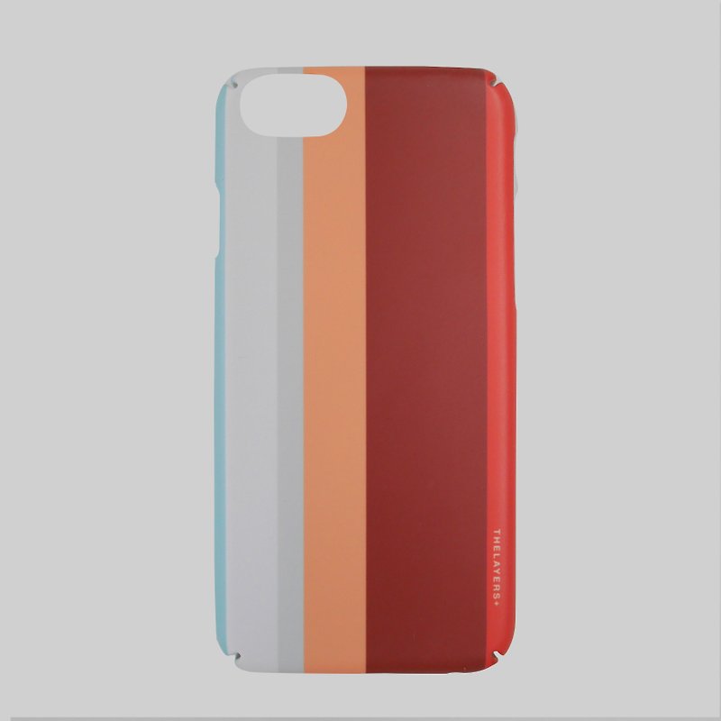 简约条纹时尚风 GRAPHIC PRINT CRIMSON Phone case 刻字手机壳 - 手机壳/手机套 - 塑料 红色