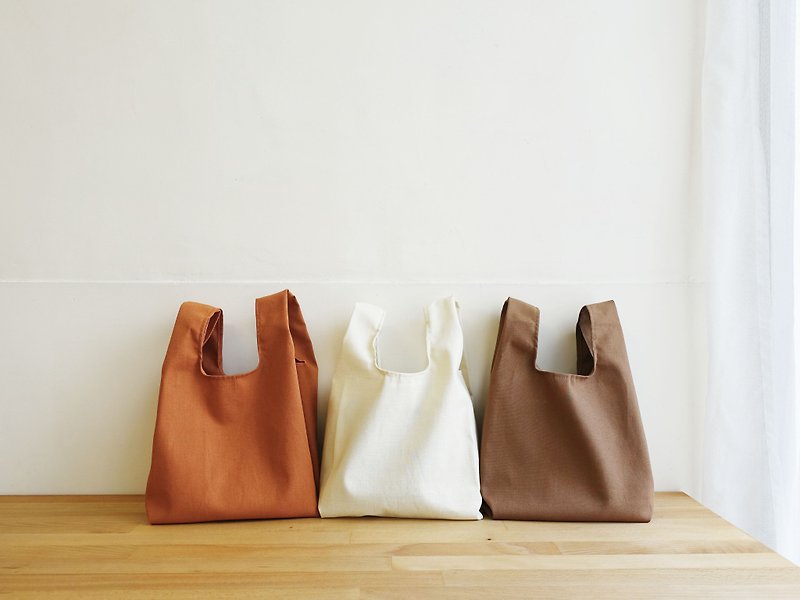 棉质  小型环保购物袋  素色  14色 - 手提包/手提袋 - 棉．麻 多色