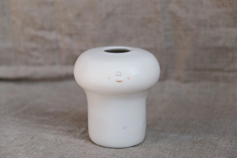 苏三 YUME 046  -   陶瓷花器 情人节 - 咖啡杯/马克杯 - 陶 白色