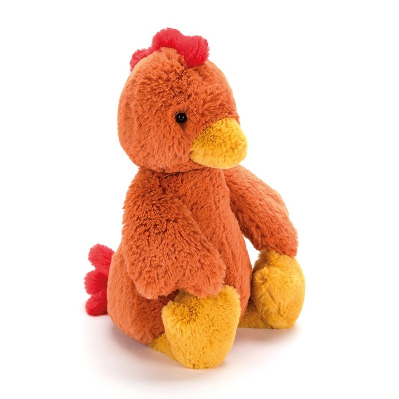 Jellycat Bashful Rooster 31cm - 玩偶/公仔 - 聚酯纤维 橘色