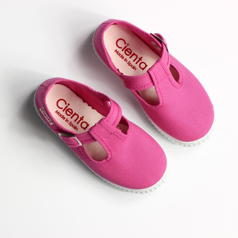 西班牙国民帆布鞋 CIENTA 51000 12桃红色 幼童、小童尺寸 - 童装鞋 - 棉．麻 红色