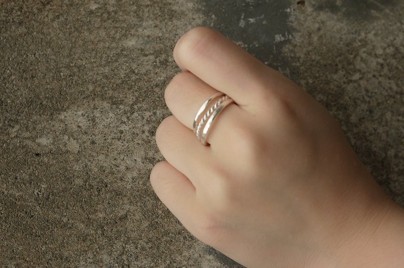 三戒优惠组 - 2mm幼咪咪纯银质感细细的戒指 (可单买或组合) - 对戒 - 其他金属 银色