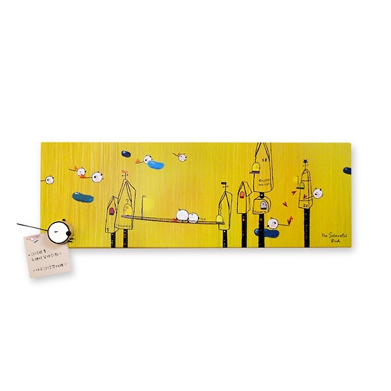 磁铁板画作-同在 - 海报/装饰画/版画 - 其他材质 黄色