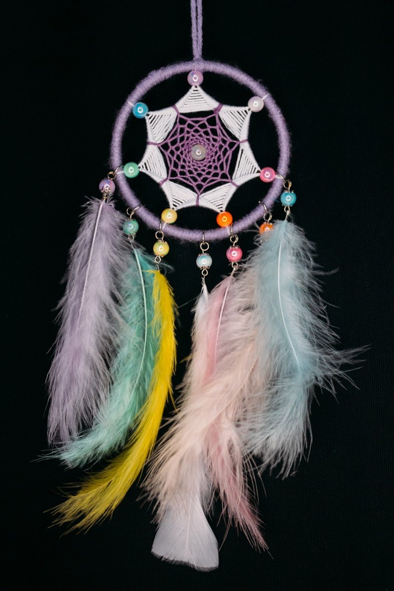 纯手工捕梦网 Handmade Dreamcatcher－【七星－紫】 - 摆饰 - 其他材质 蓝色