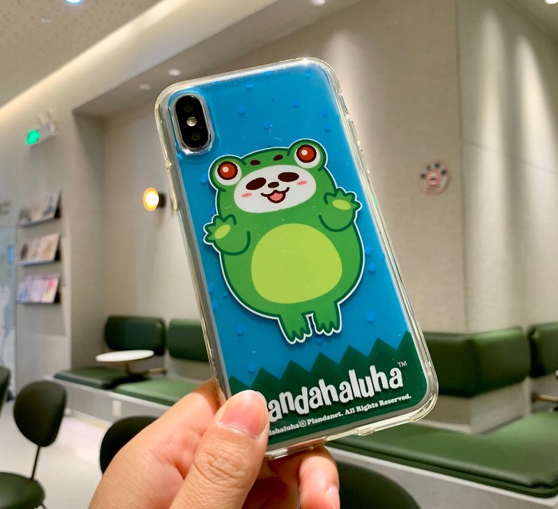 iPhone XS/X 开运青蛙熊猫 Pandahaluha 双层手机壳 防摔保护套 - 手机壳/手机套 - 塑料 绿色