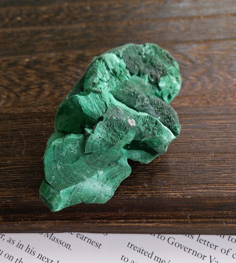 Malachite  刚果产地 丝绒 孔雀石 天然矿石 原矿 - 摆饰 - 其他材质 