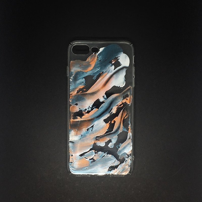 Acrylic 手绘抽象艺术手机壳 | iPhone 7/8+ |  Royal Sea - 手机壳/手机套 - 压克力 蓝色
