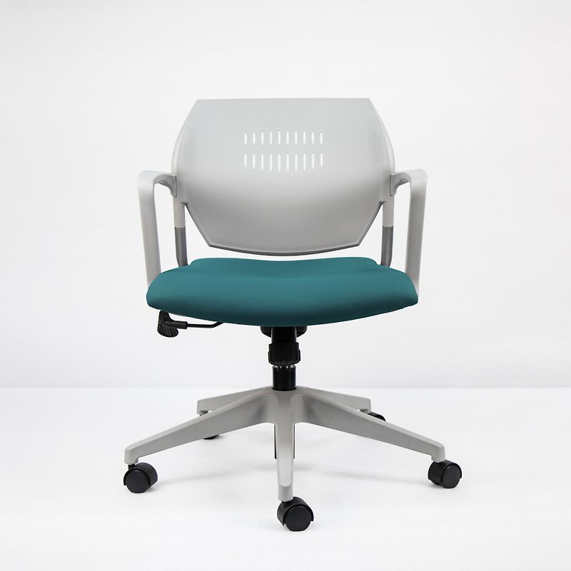 IMPRESSA | 小资办公椅 - 灰 x 湖水绿座 - 椅子/沙发 - 其他金属 绿色