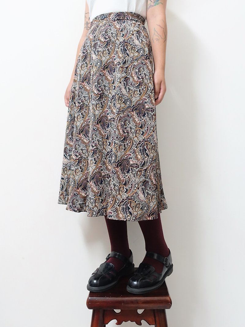 Awhile一时 | Vintage 半身裙 no.150 - 裙子 - 聚酯纤维 多色
