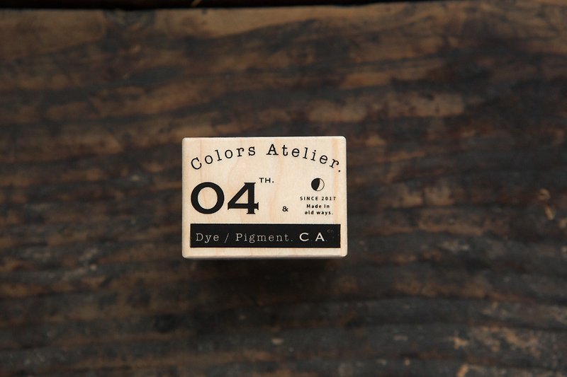 复古CA Logo B 枫木印章 - OURS Color Atelier 色彩工坊系列 - 印章/印台 - 木头 