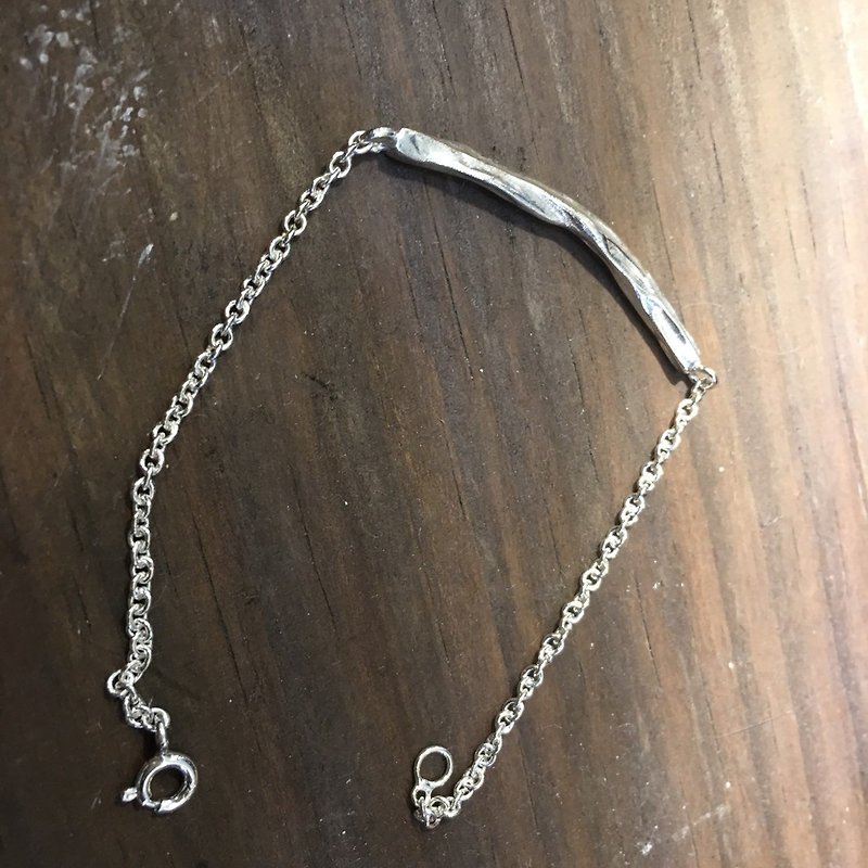 【半亩光】纯银树枝简约手链(现货) - 手链/手环 - 其他金属 灰色