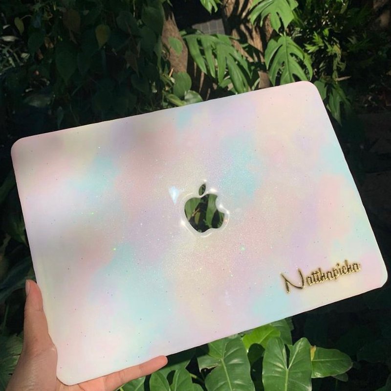Made to order : Macbook Pastel handmade case - 电脑配件 - 树脂 粉红色