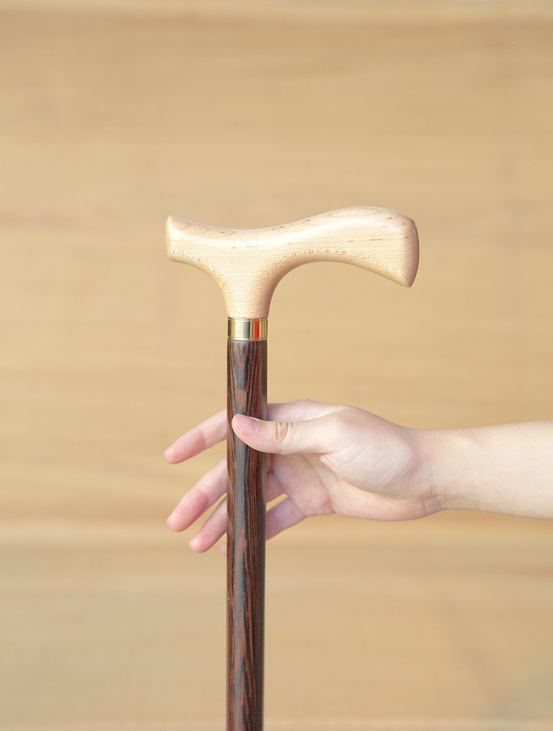 木拐杖工厂自造直售*枫木+鸡翅木绅士手杖 (男女适用) - 其他 - 木头 黑色