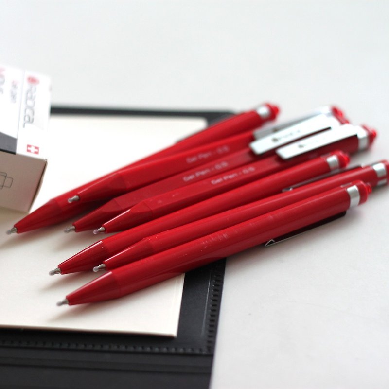 PREMEC 瑞士品牌 RADICAL 胶墨笔 0.5mm 质感金属笔夹 红色笔身红色笔芯单入装 - 其他书写用品 - 塑料 红色