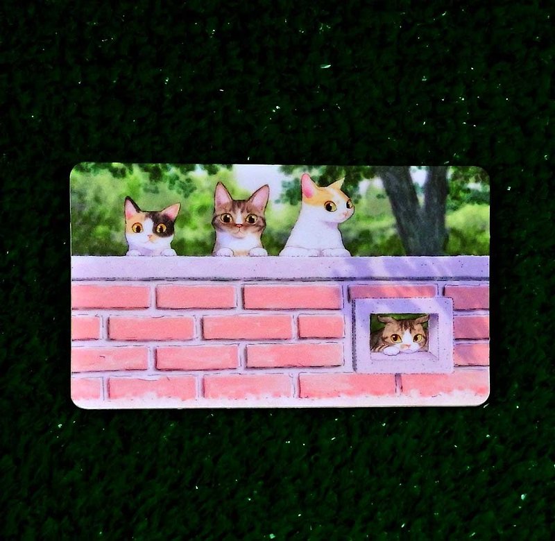 三猫小铺~ 点点名(横式)卡片贴纸 - 贴纸 - 防水材质 多色