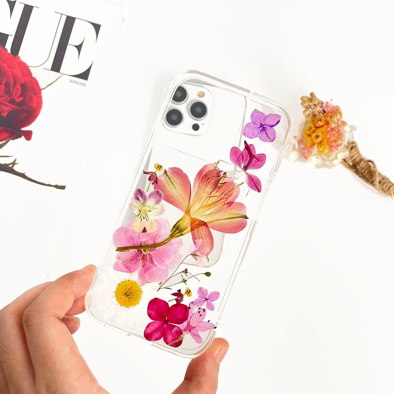 百合花手作押花手机壳 适用于iPhone Samsung Sony全系 - 手机壳/手机套 - 植物．花 
