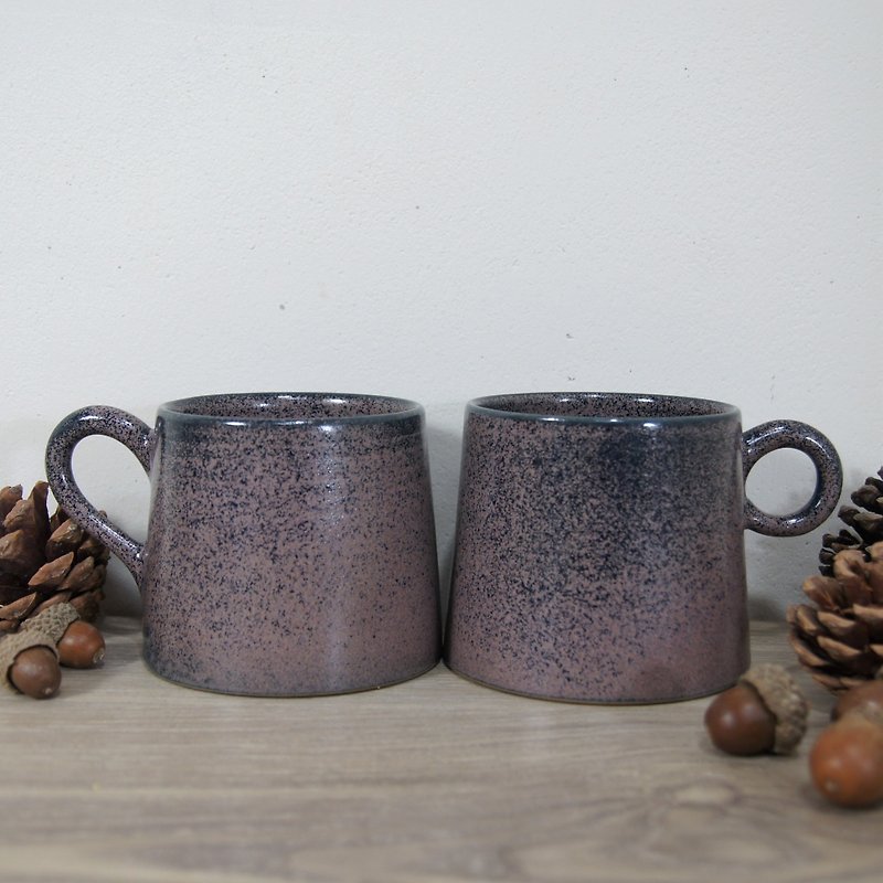 蓝莓咖啡杯,茶杯,马克杯,水杯,山形杯-约300ml - 咖啡杯/马克杯 - 陶 紫色