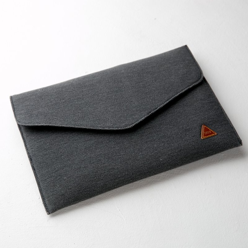 Rustic Envelope Sleeve Soft Case Black color - 电脑包 - 棉．麻 黑色