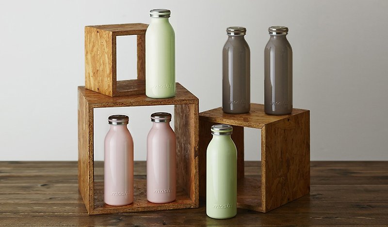 日本MOSH! 牛奶系保温瓶450ml(共三色) - 保温瓶/保温杯 - 不锈钢 