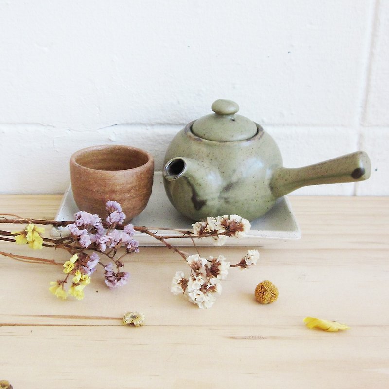 Handmade Potteries Tea Sets Selected by Tan / SET18. - 花瓶/陶器 - 陶 绿色