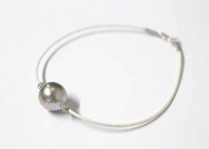 南洋真珠のパールホワイトブレスレット - 手链/手环 - 其他金属 