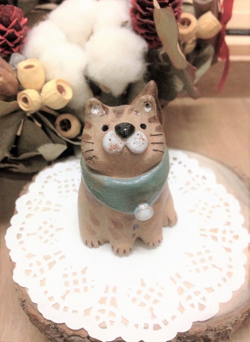 店长猫陶偶-Chubby Cat  我的小猫咪 - 摆饰 - 陶 多色