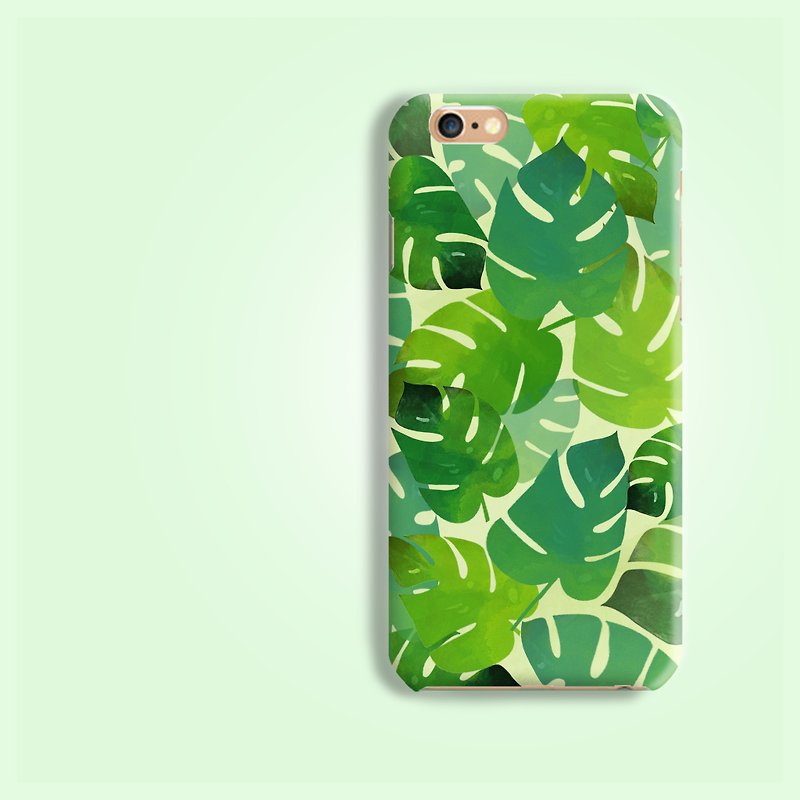 大叶植物草本芭蕉叶风格手机壳iphone XS Plus Galaxy S9 note 9 - 手机壳/手机套 - 塑料 绿色