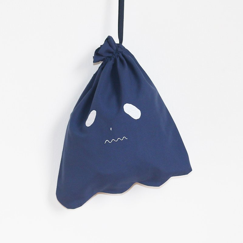 ghost lunch bag : navy - 束口袋双肩包 - 聚酯纤维 蓝色