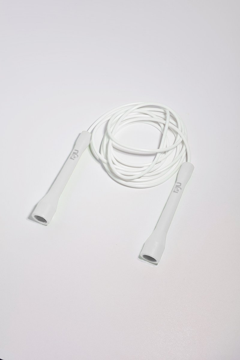 【J3S】跳绳 速度绳 3米 (短柄-星光白) - 运动/健身用品 - 塑料 白色