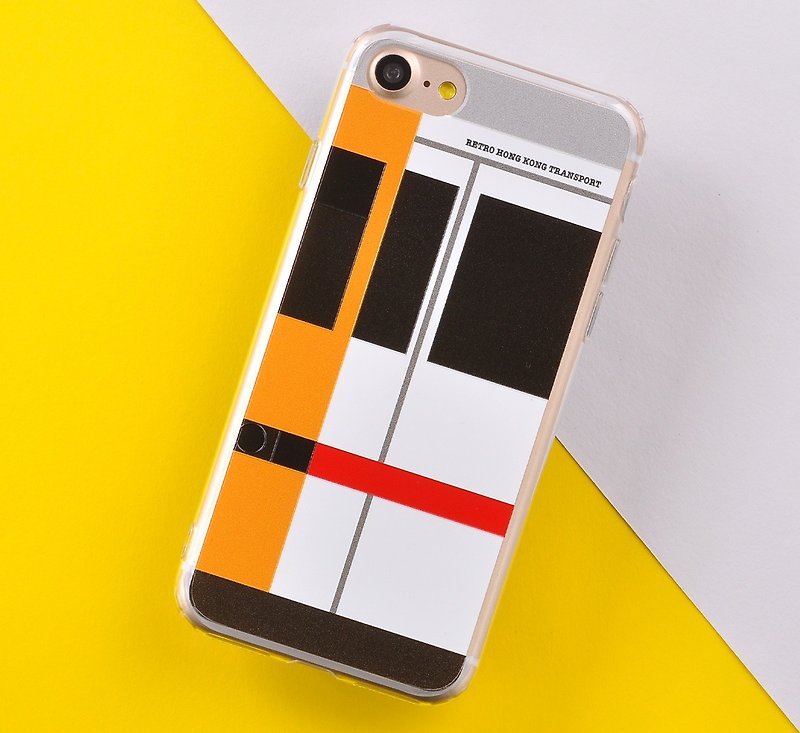 港式怀旧交通工具系列原创手机保护壳 iPhone 8 / iPhone 8 Plus, iPhone 7/ 7 Plus - 九铁 Kwoloon Train - 手机壳/手机套 - 塑料 黄色