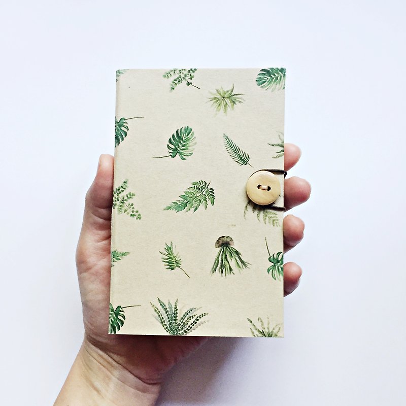 Botanical Notebook / Size: A6 - 笔记本/手帐 - 纸 绿色