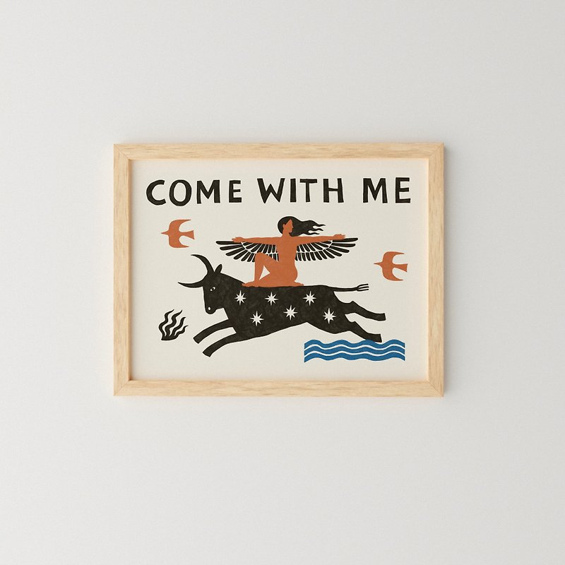 Come With Me 跟我走 - 印刷画/海报 - 海报/装饰画/版画 - 纸 橘色