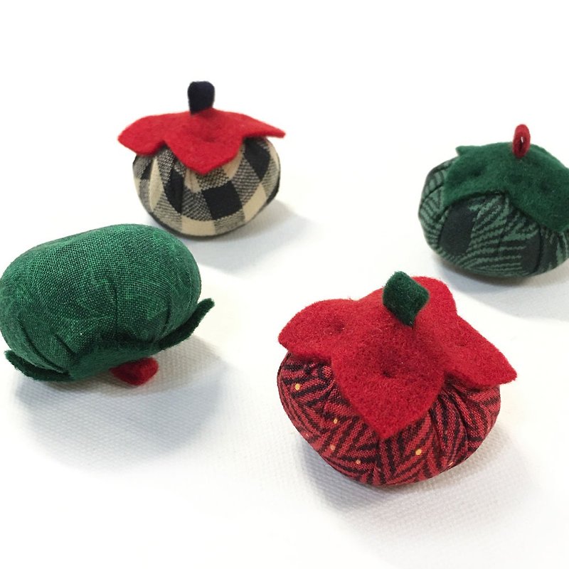 猫玩具- 猫柿子(欢乐圣诞) - 玩具 - 棉．麻 红色