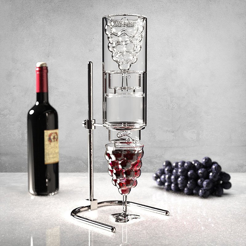 POLAR ICE - Dionysus 酒神醒酒器堆叠套组(4件式) - 酒杯/酒器 - 玻璃 透明