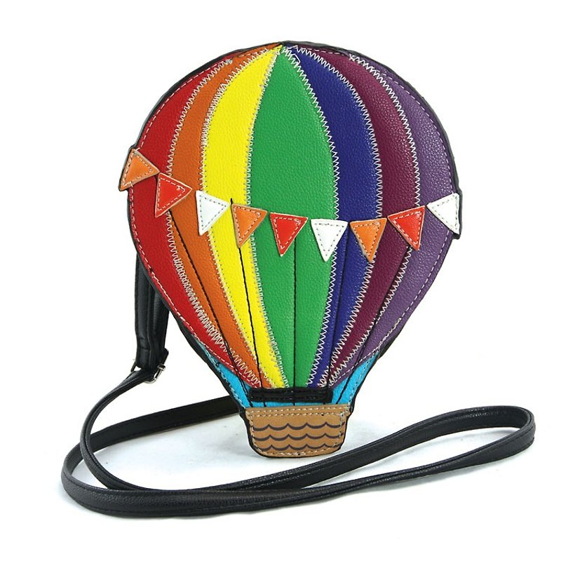 飞翔的热气球斜背包 彩虹色系 现货贩售 - 酷乐村 - 侧背包/斜挎包 - 人造皮革 多色