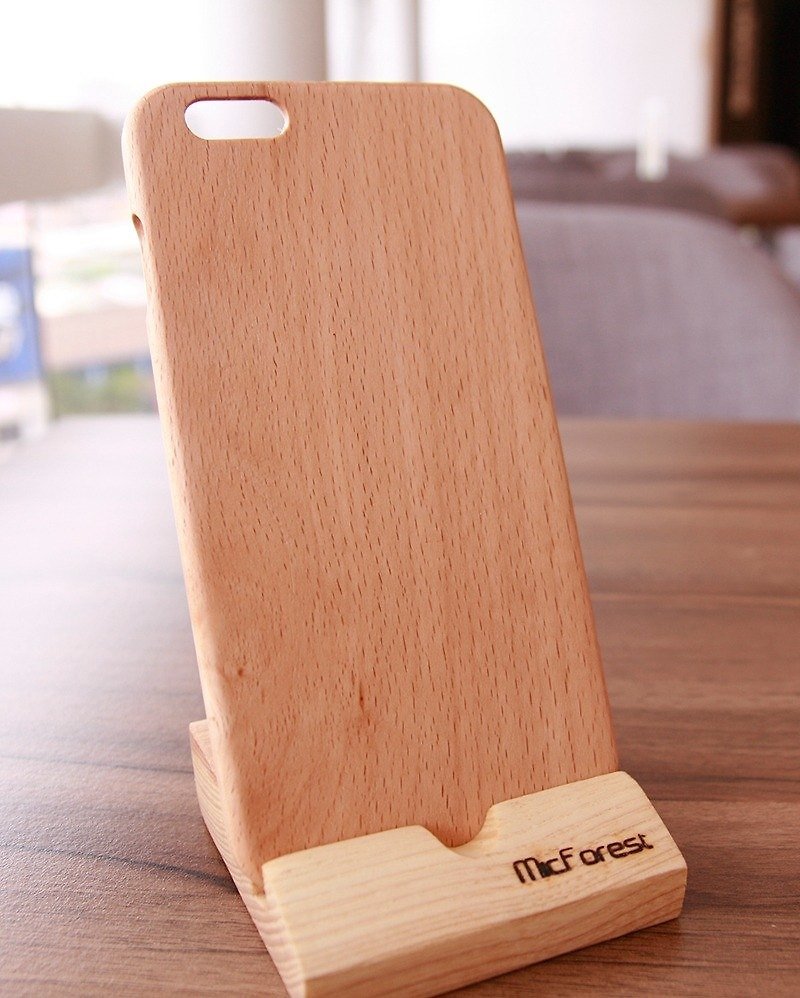 微森林．iPhone 6s Plus ．纯原木木制手机壳．山毛榉 - 手机壳/手机套 - 木头 橘色