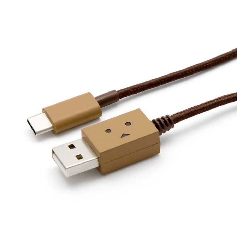 Cheero 纸箱人USB线 (USB Type-C) - 50cm - 充电宝/传输线 - 其他金属 卡其色