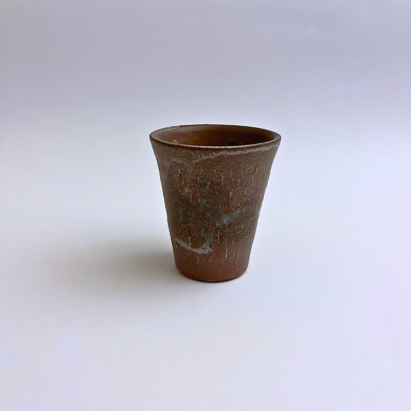 雨滴灰釉陶杯 - 杯子 - 陶 咖啡色