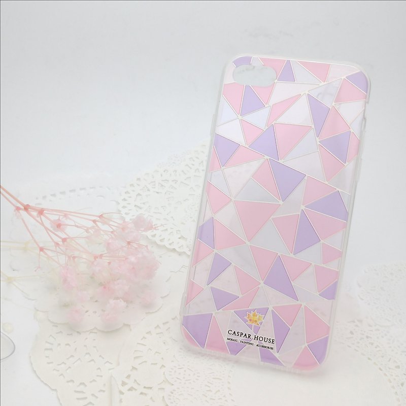 马赛克手机壳 - 粉色 - 手机壳/手机套 - 塑料 粉红色