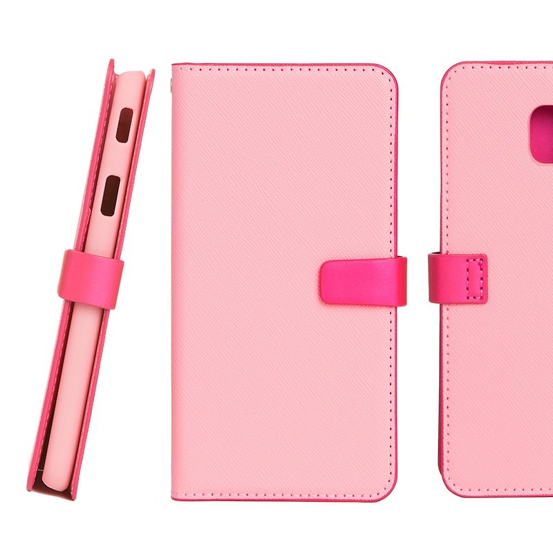 CASE  Samsung Galaxy J3 Pro 侧掀站立式皮套-粉(4716779658095) - 其他 - 塑料 粉红色