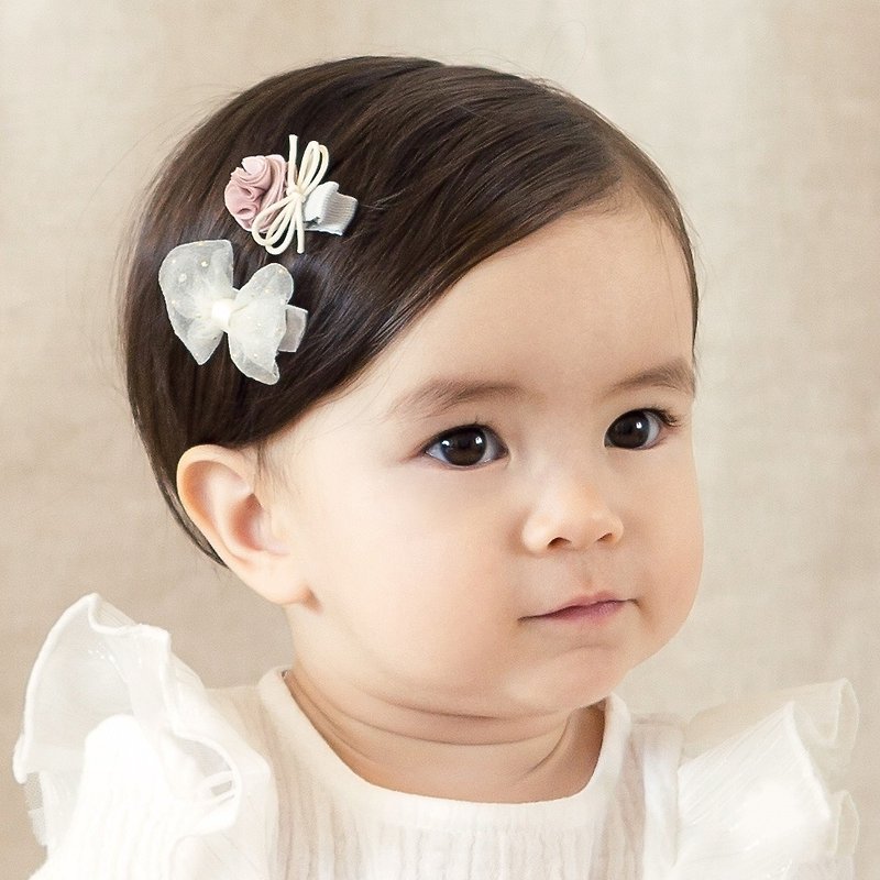 Happy Prince 韩国制 Blangshue女婴童发夹2件组 - 婴儿饰品 - 压克力 粉红色