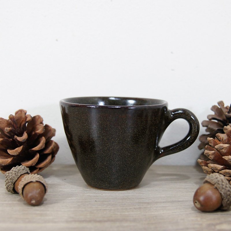 乌金第二代咖啡杯,茶杯,马克杯,水杯-约120ml - 咖啡杯/马克杯 - 陶 黑色