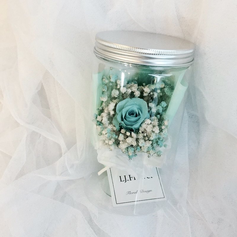 Tiffany香水花束系列-永恒的爱恋 遇见幸福 永生玫瑰小花罐 - 植栽/盆栽 - 植物．花 