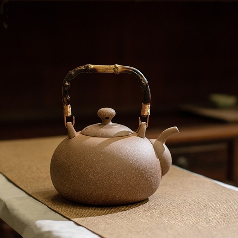 陶作坊│老岩泥一式烧水壶 - 茶具/茶杯 - 其他材质 咖啡色