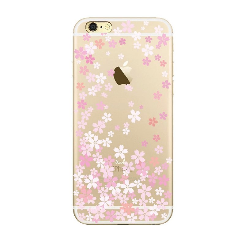 粉亮樱花水晶透明软壳 - 手机壳/手机套 - 其他材质 粉红色