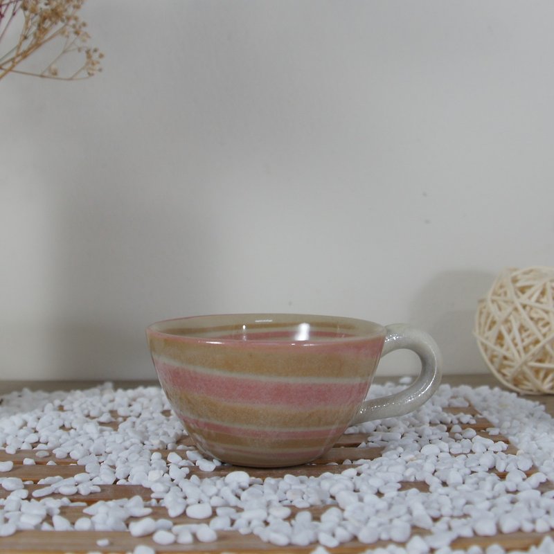 (展示品)绞胎咖啡杯,茶杯,点心杯-约95CC - 咖啡杯/马克杯 - 陶 多色
