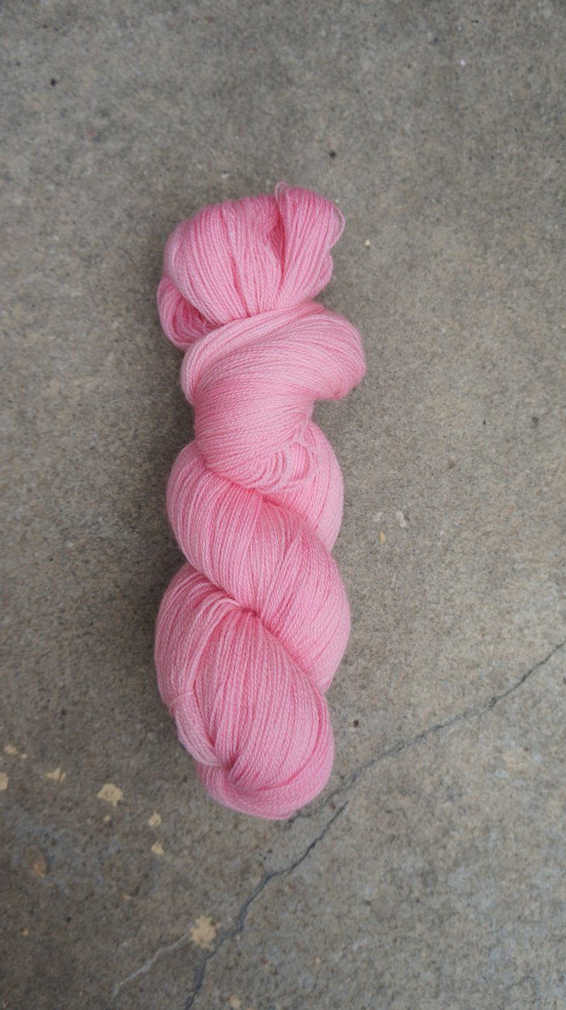 手染蕾丝线。粉红 (BFL) - 编织/刺绣/羊毛毡/裁缝 - 羊毛 