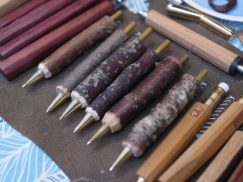黄铜原木树枝0.5自动铅笔-预约订制 - 其他书写用品 - 木头 咖啡色