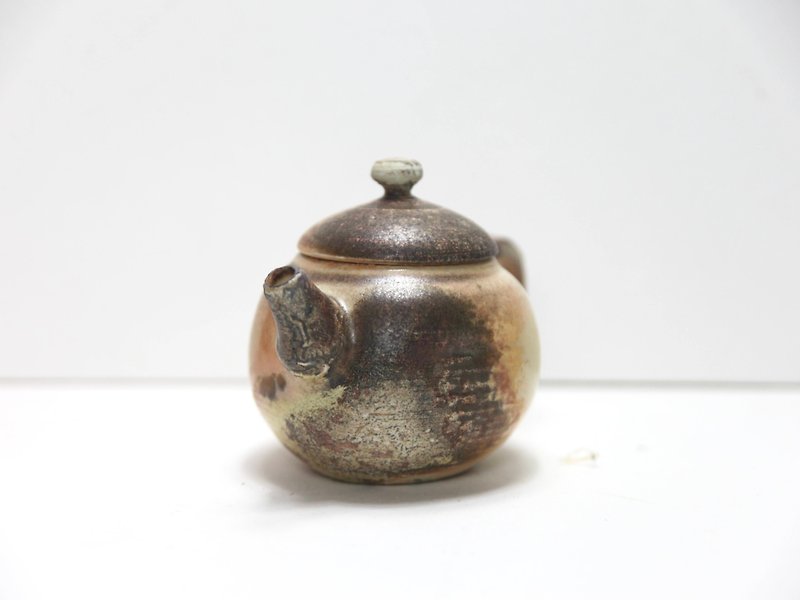 藏菁ㅣ 柴烧 瓷土 手作茶壶 - 茶具/茶杯 - 陶 